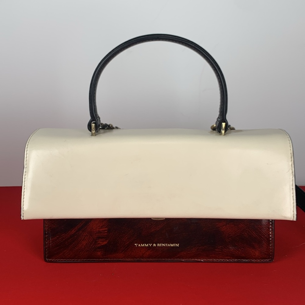 Tammy and Benjamin leather crossbody tote bag